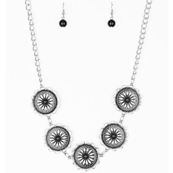 Floral Necklace & Earrings - Picture 2 of 6